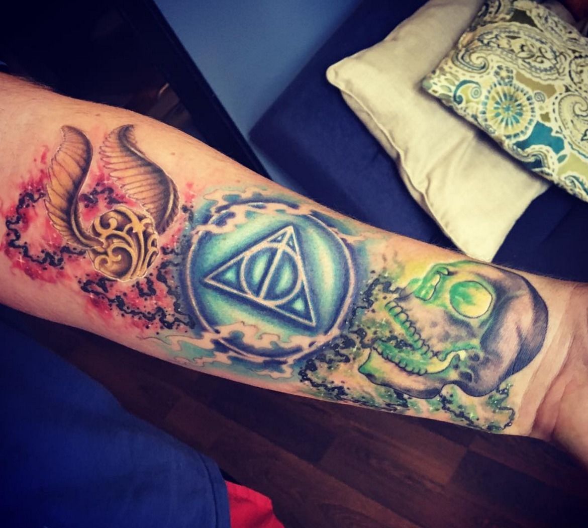 Harry Potter Tattoos  This is my brothers tattoo Hes a true