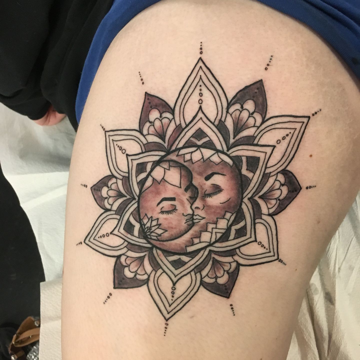 UPDATED 43 Glorious Sun and Moon Tattoos