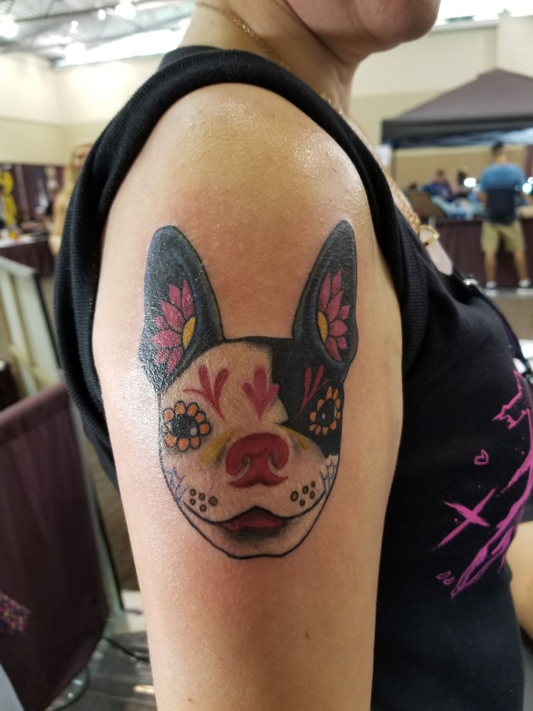 Photo The Tattoo Featuring Pickles The Boston Terrier Is Finished   iBostonTerriercom  iBostonTerriercom