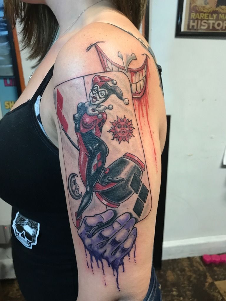 batman joker harley quinn tattoo