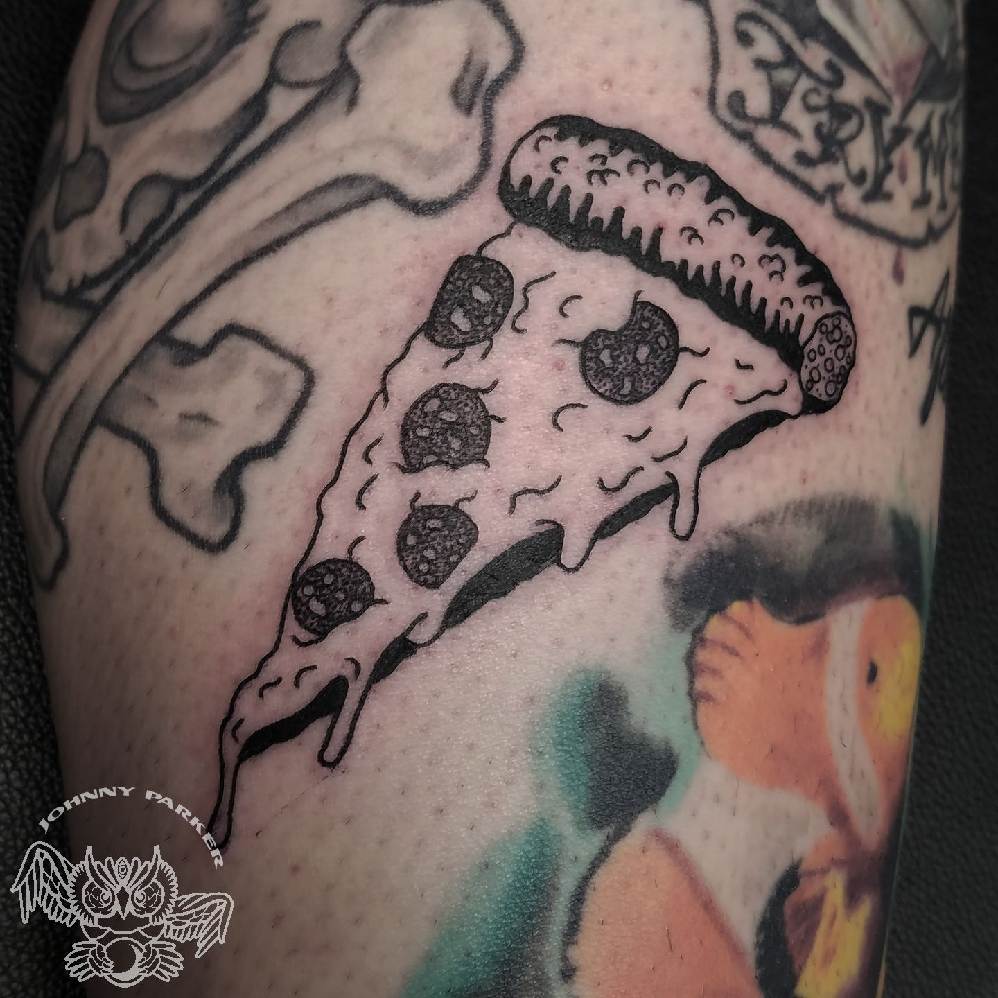 Little pizza slice tattoo done... - Tattoos And Art By Kyran | Facebook