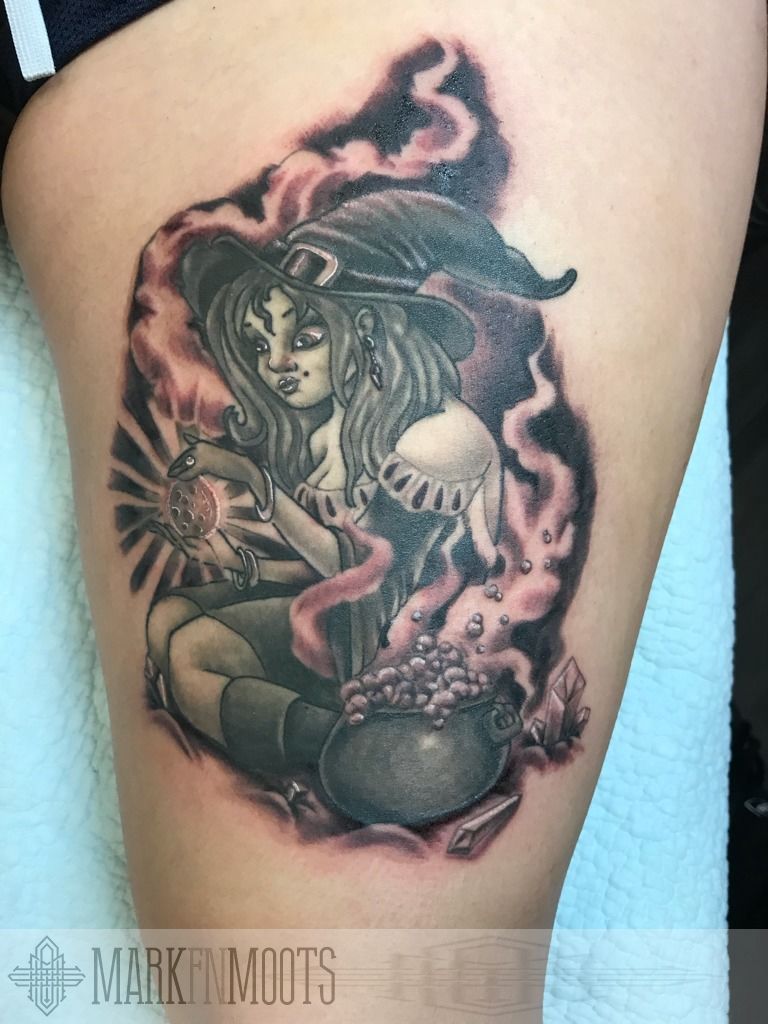 18 Classic Witch Tattoos To Steal Your Breath Away  EntertainmentMesh