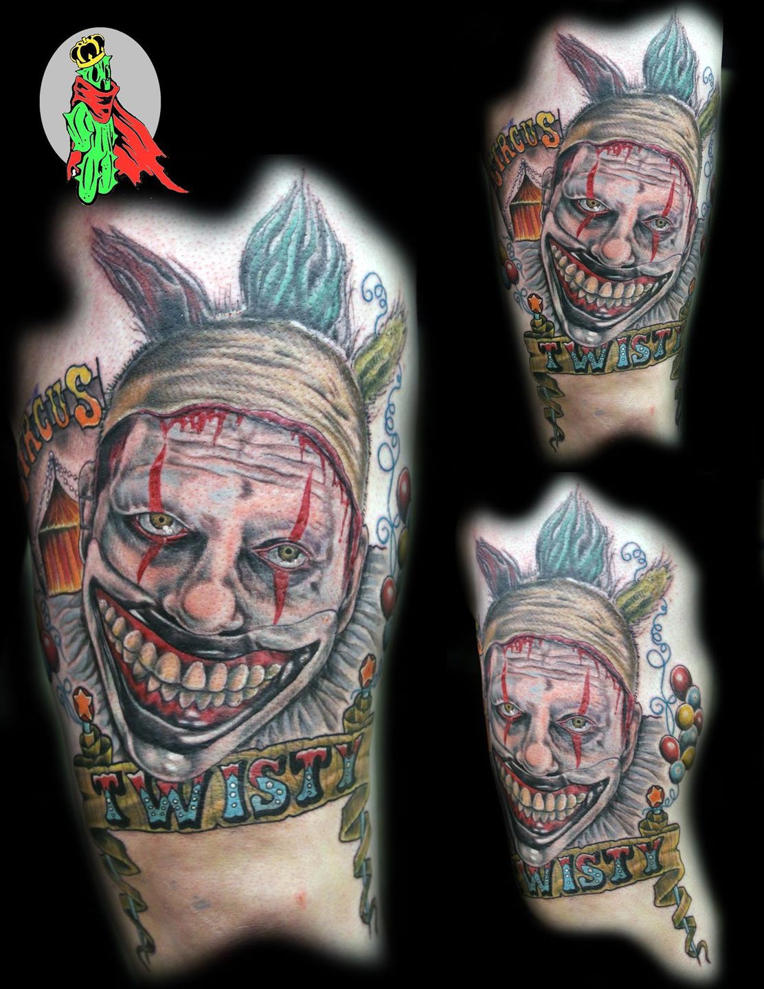 Horror Tattoo On Thigh  Tattoo Designs Tattoo Pictures