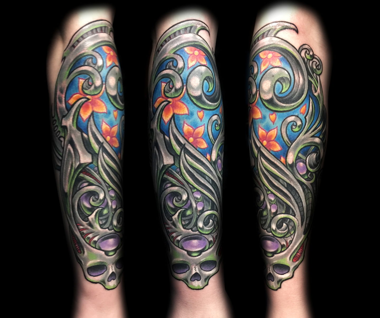Las-vegas-tattoo-artist_joe-riley_biomech-flowers