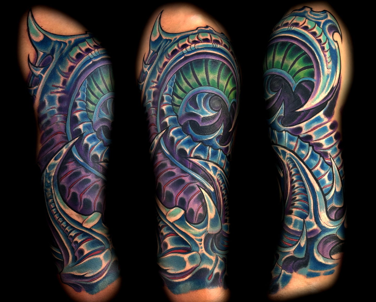 Las-vegas-tattoo-artist_joe-riley_blue_biomech_coverup