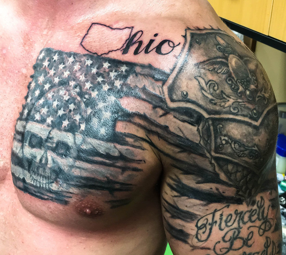 patriot  Tattoos by Aaron Broke