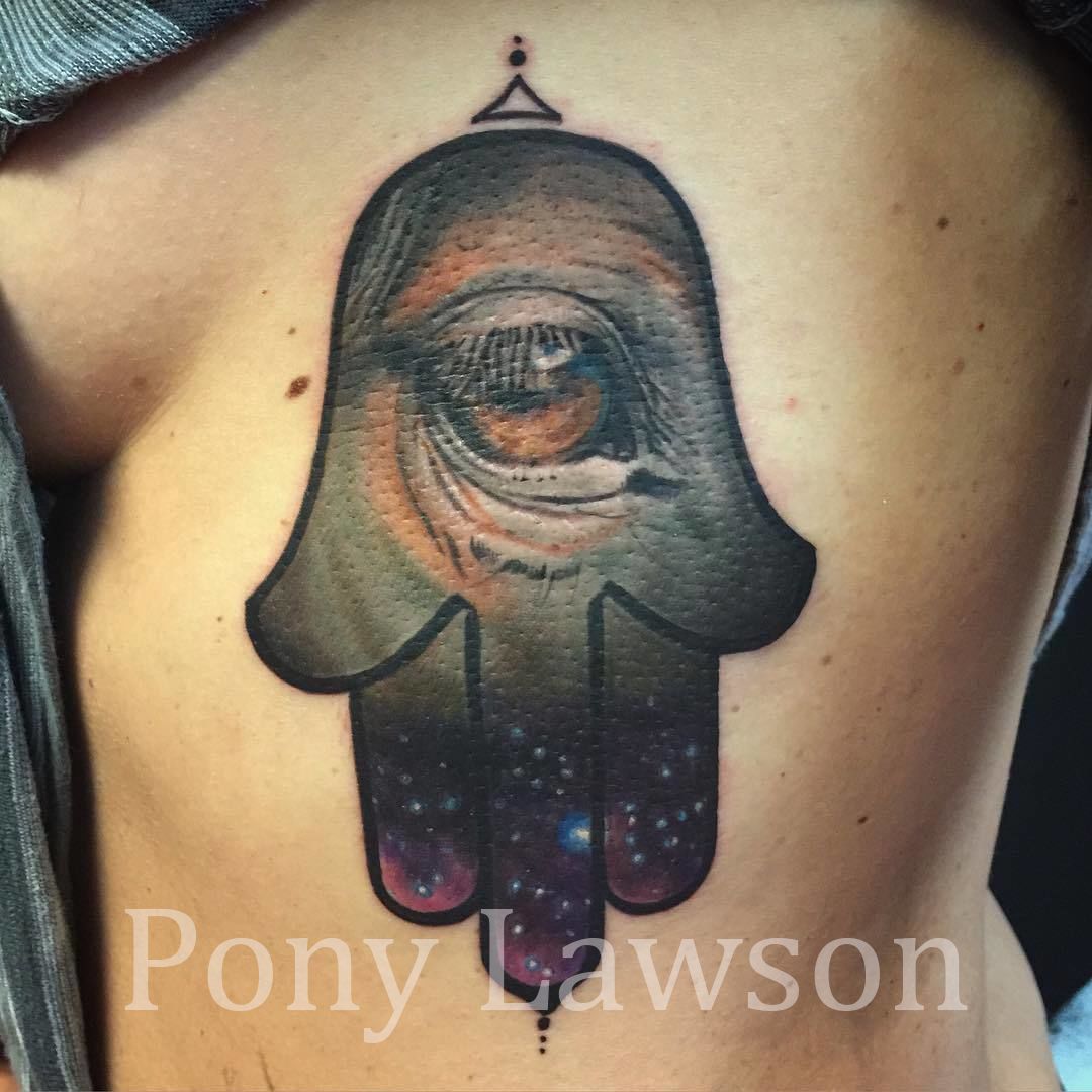 Ponylawsonbesttattooartisthorsehamsa