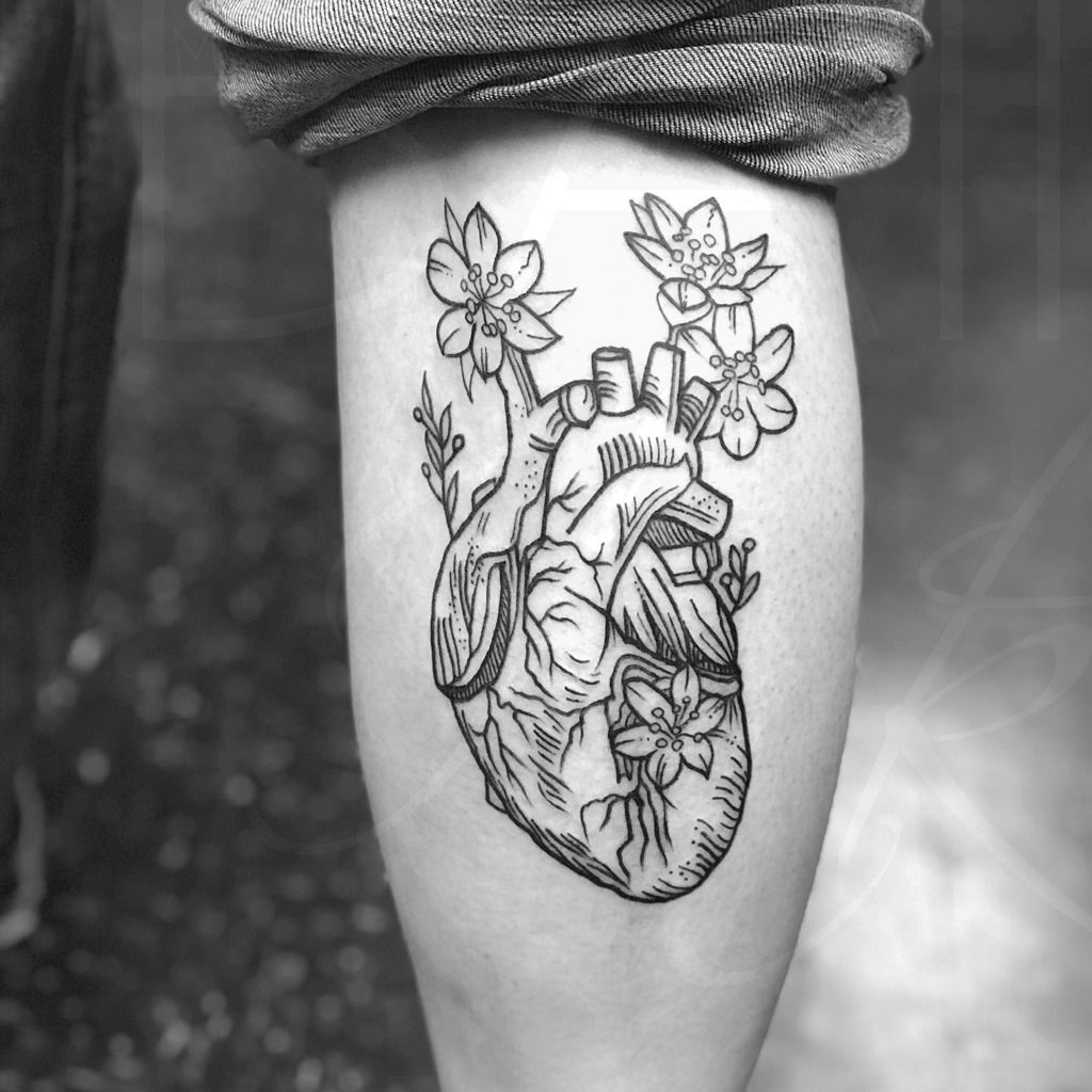 baininkart:heart-blackwork-flowers-linework