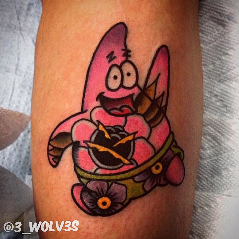 Matching SpongeBob tattoos by  Marlowe Ink Alexandria  Facebook