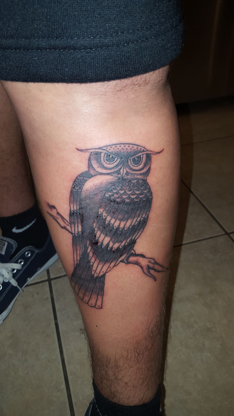 amazing traditional owl bird leg tattoo ideas  a photo on Flickriver