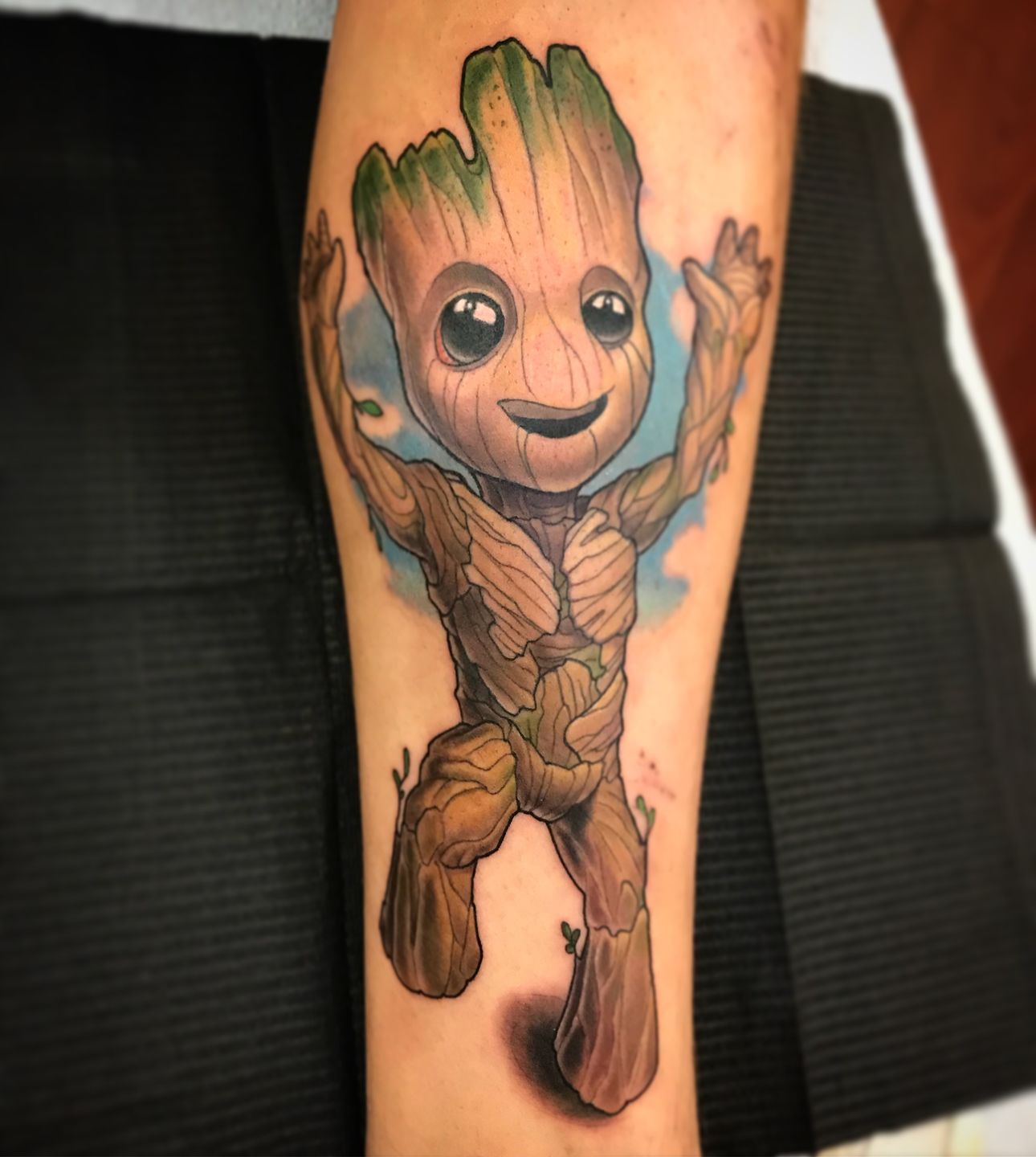 Harry John White on Twitter Just got a baby Groot tattoo marveltattoo  groottattoo babygroottattoo babygroot guardiansofthegalaxy JamesGunn  httpstcoFkuMjQWKcC  X