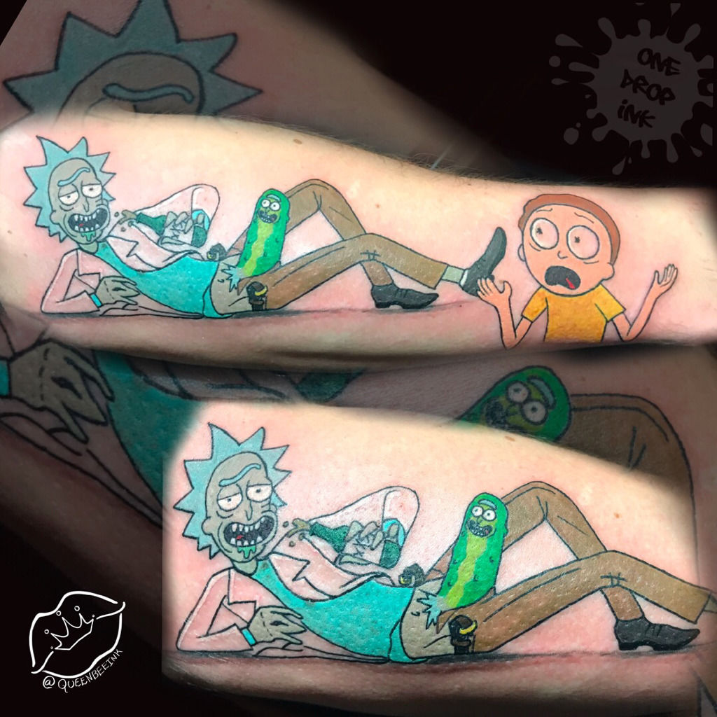 Pickle Rick tattoo by Kozo Tattoo | Post 31099