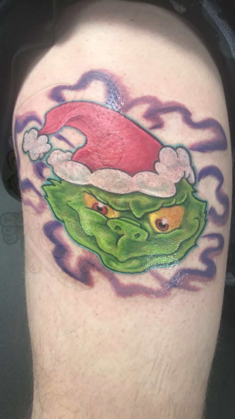 25 Best Grinch Tattoos For Christmas Lovers  Tattoo Ideas Artists and  Models
