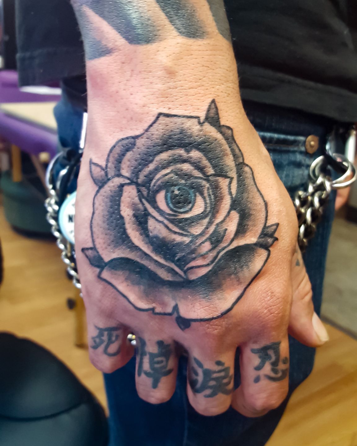 Tattoo uploaded by jamesmdalton  Eye and roses on inner forearm  Tattoodo