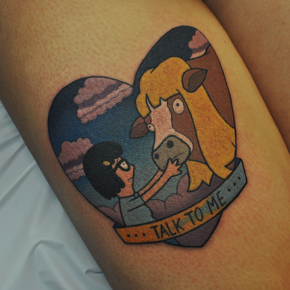 Tattoo tagged with bobs burgers cherry blossom neotrad quote   inkedappcom