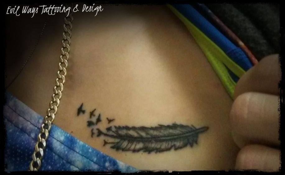 Stay Strong Feather Tattoo Idea To Get Inspired | Feather tattoos, Feather  tattoo, Freedom tattoos