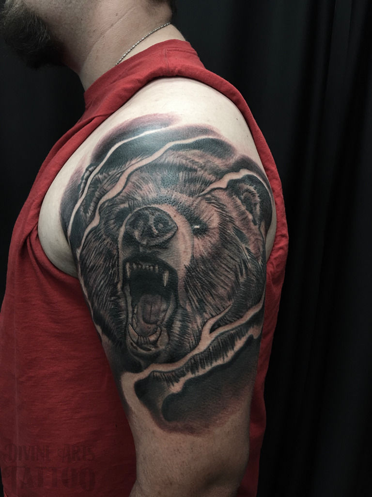 Bear Tattoo Sleeve