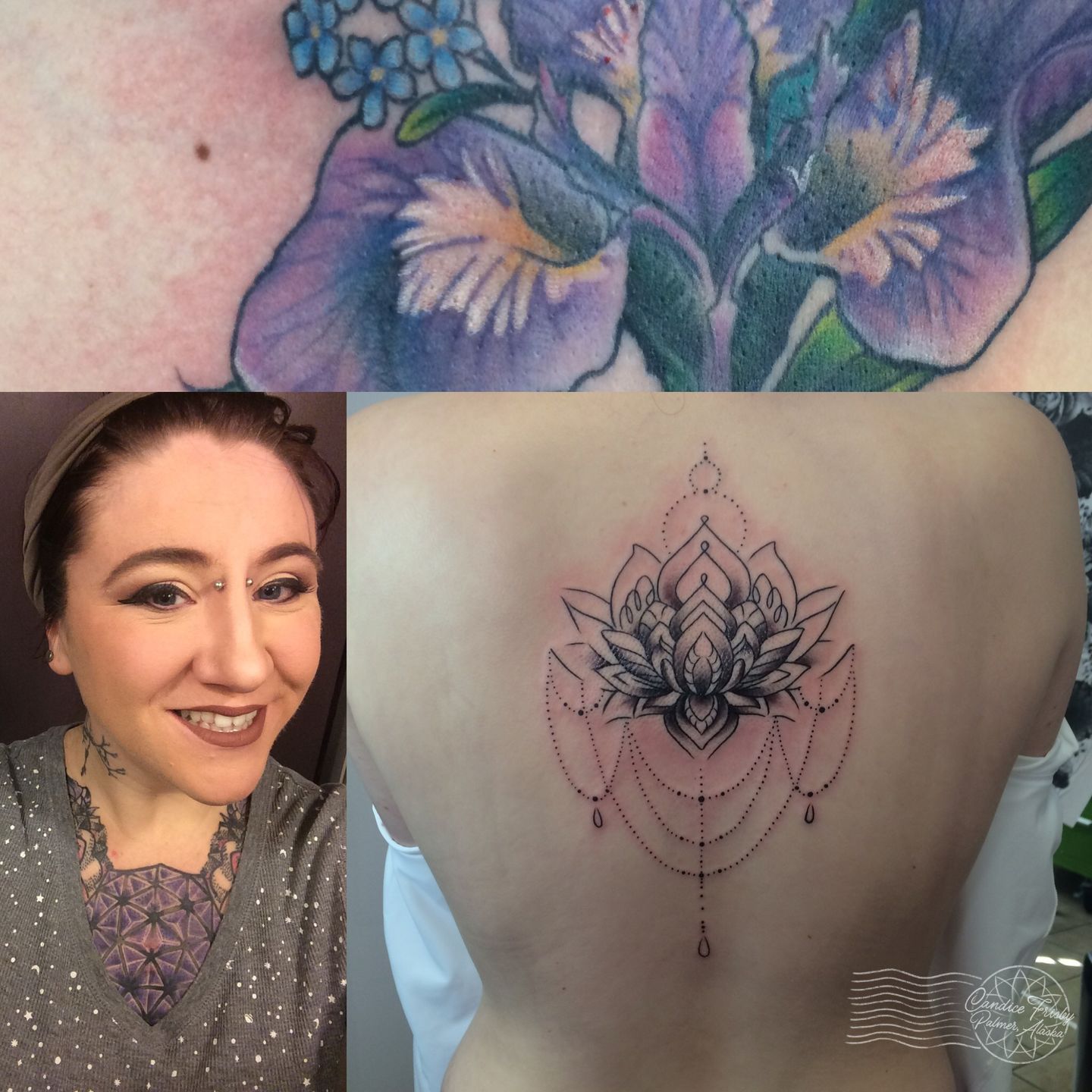 Purple Tentacle Tattoo