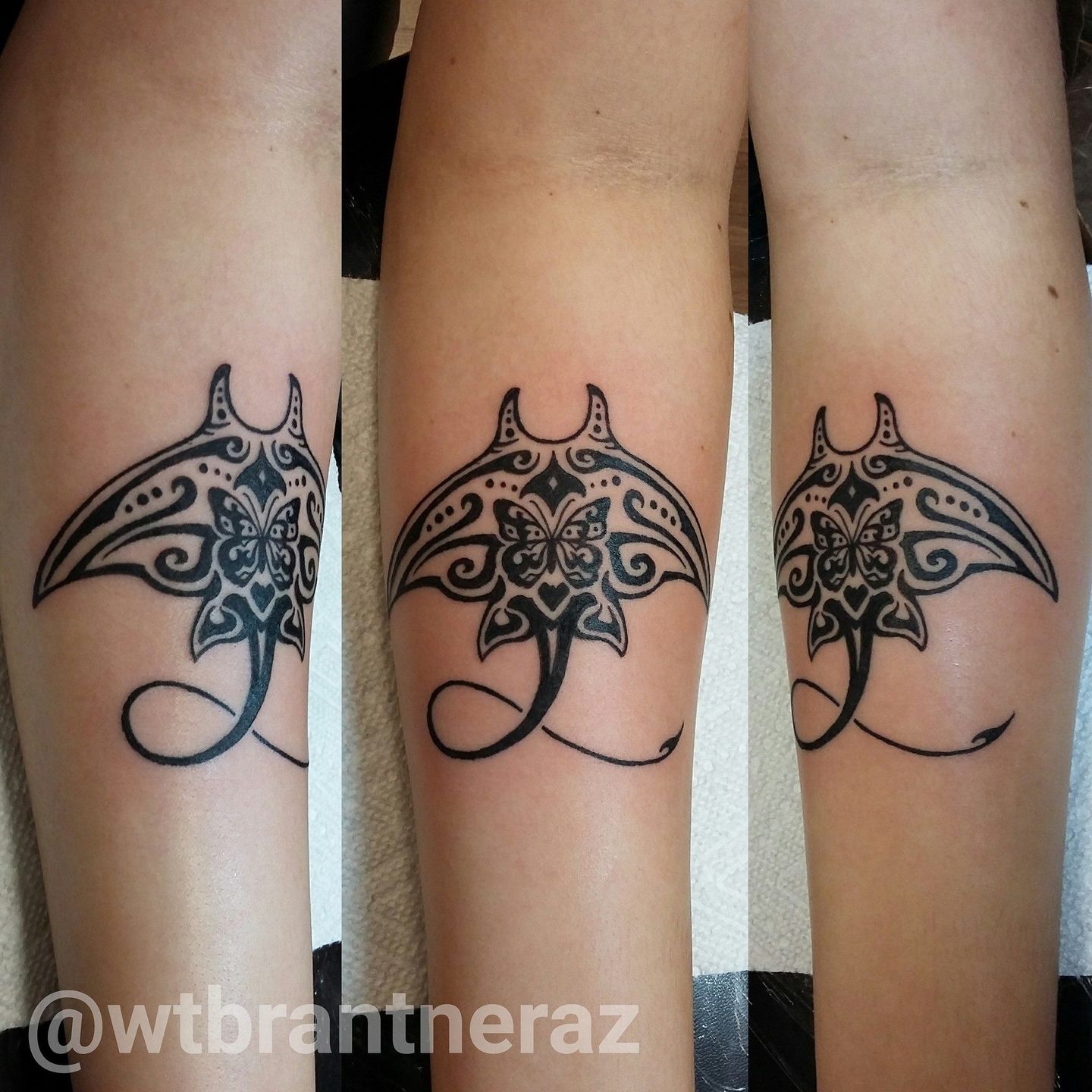 Maori stingray  mantaray tattoo design