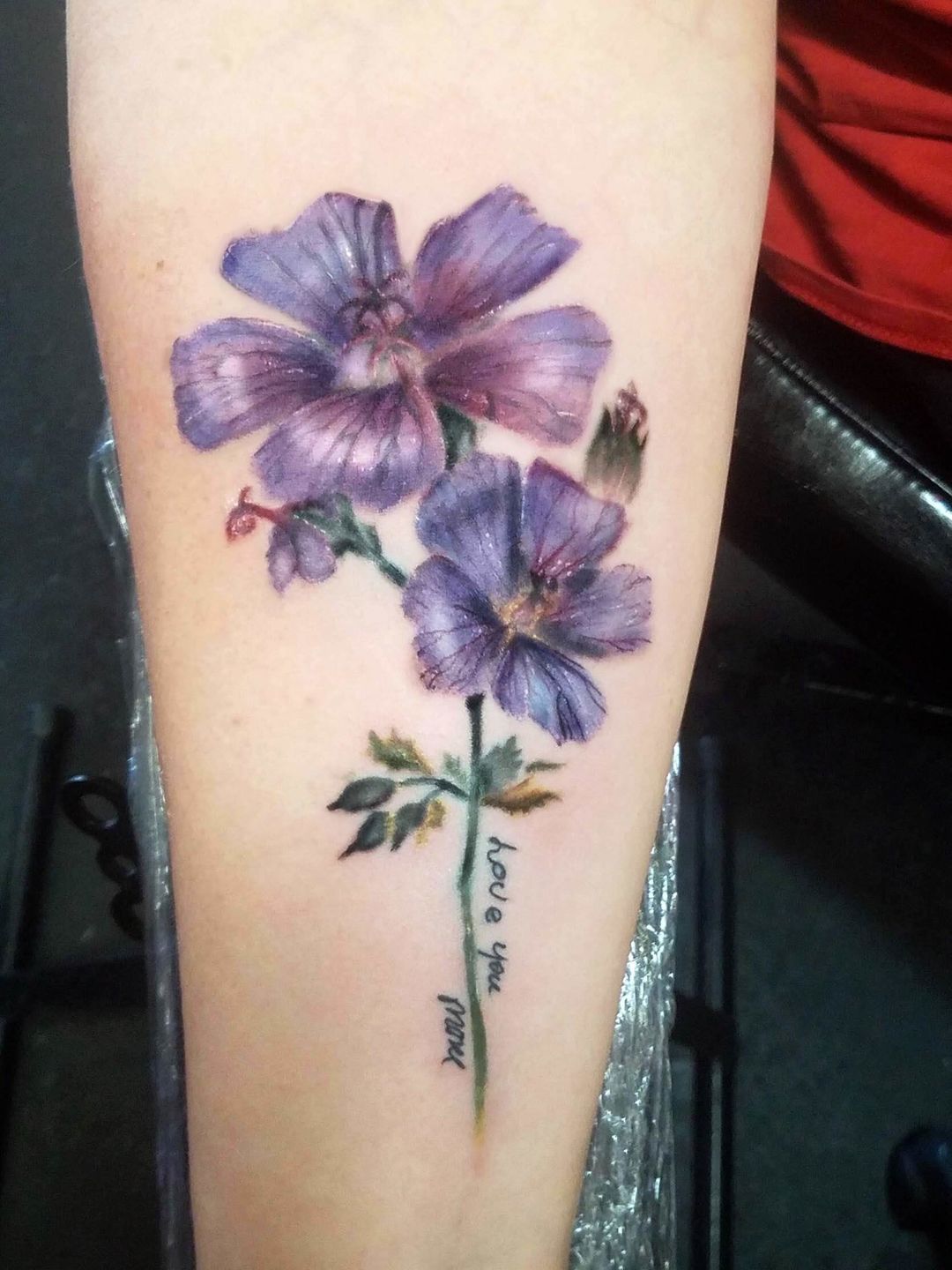 realistic flower tattoo by Francisco Sanchez : Tattoos