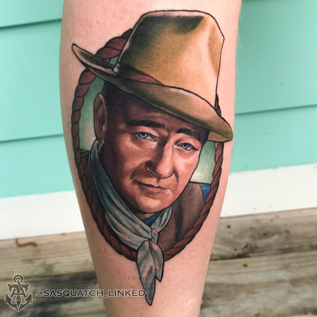 John Wayne Tattoo by Mike DeVries  Tattoos