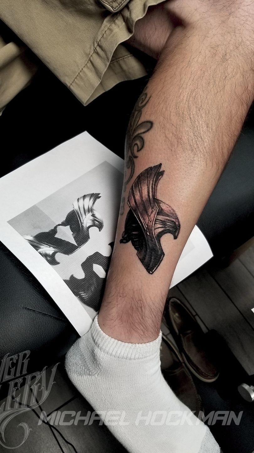 Nordic Dragon with Thors Hammer Tattoo  LuckyFish Inc and Tattoo Santa  Barbara