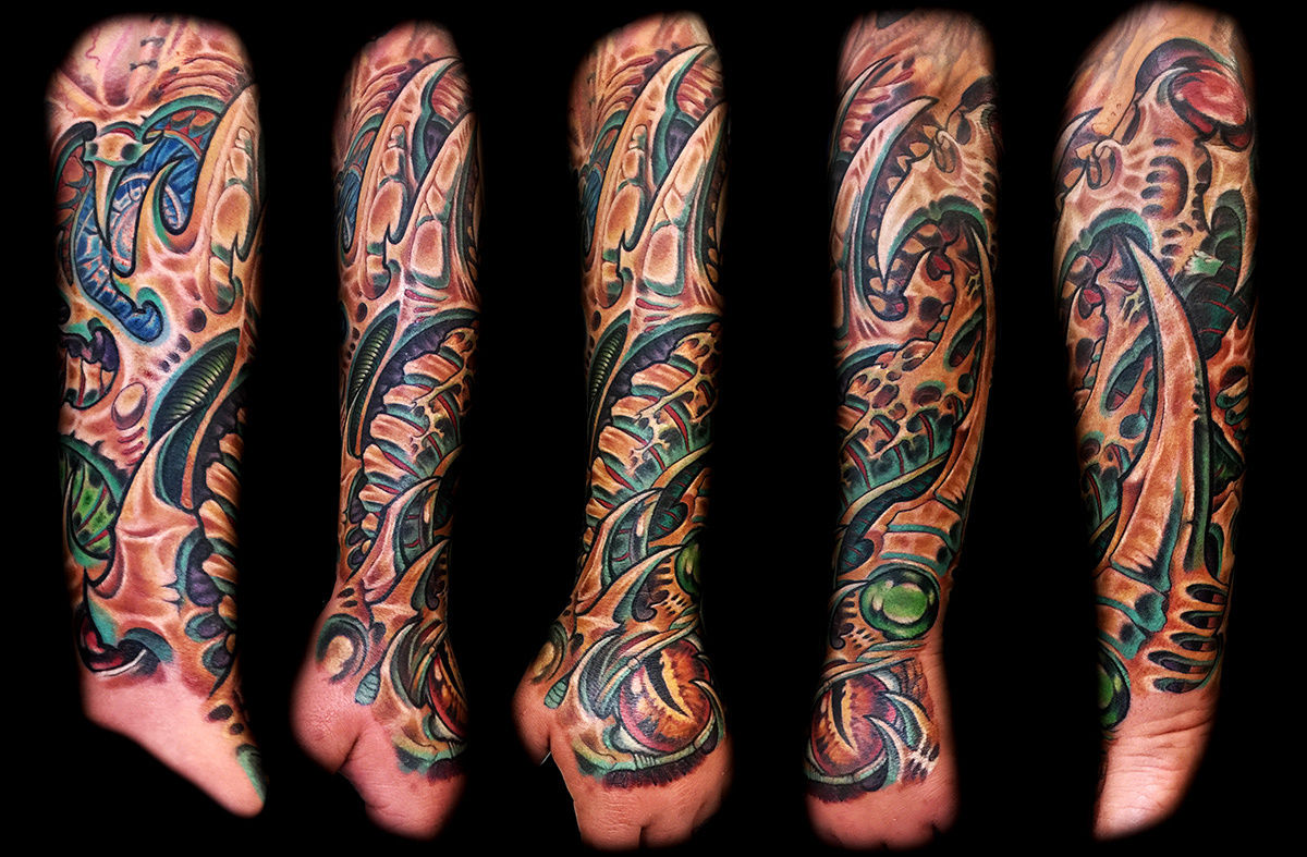 Biomech-sleeve-tattoos-las-vegas-tattoo-shops-near-me-inner-visions-joe-riley