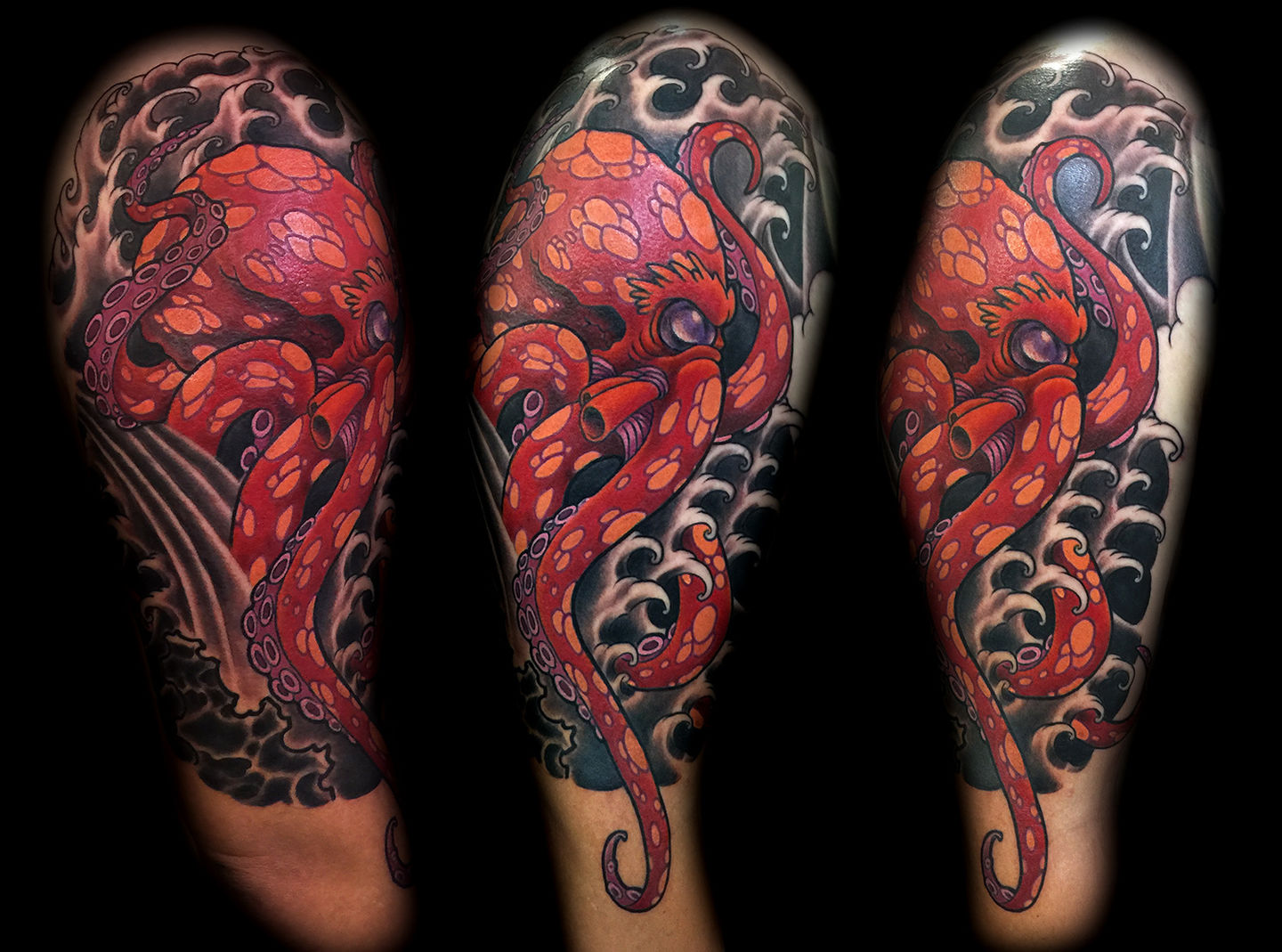 japanese octopus tattoo sleeve