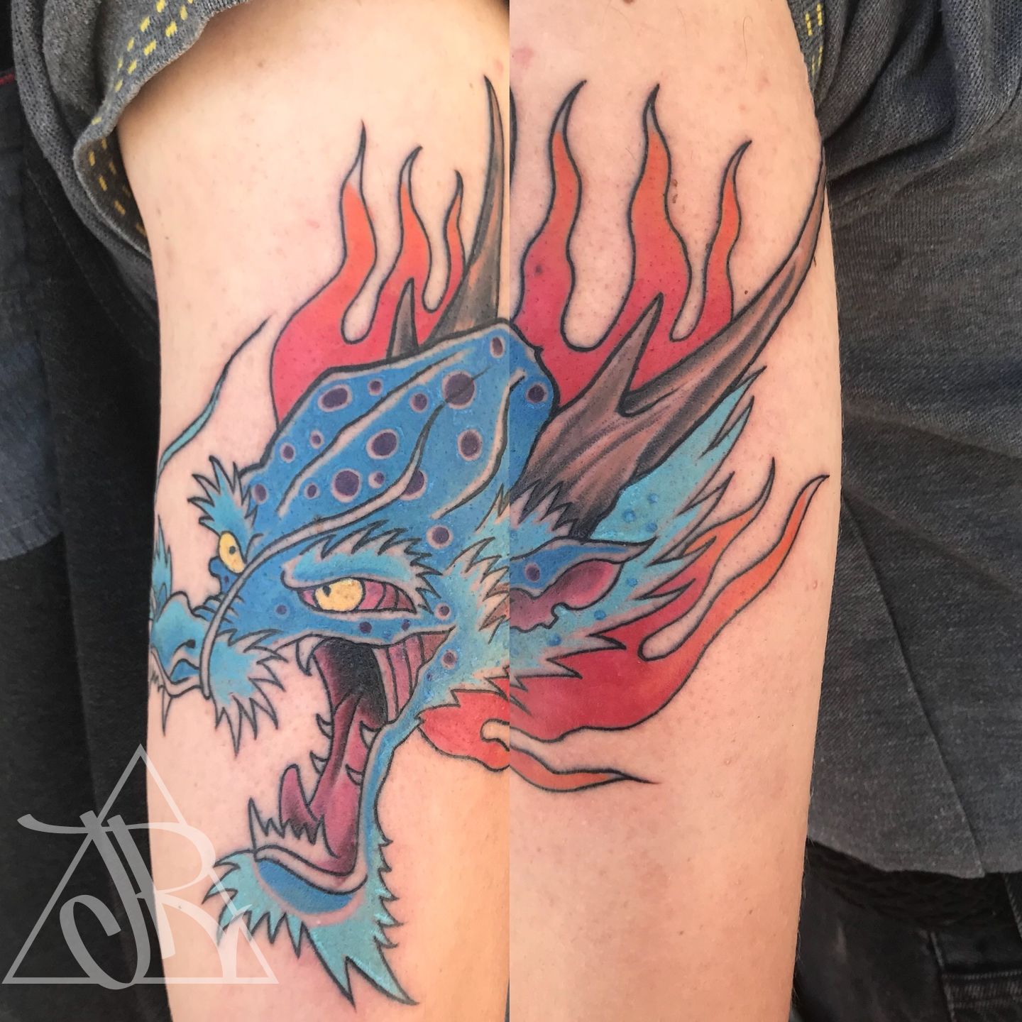 Dragon head tattoo by Gabriele cardosi at Red point tattoo U.K. London :  r/irezumi