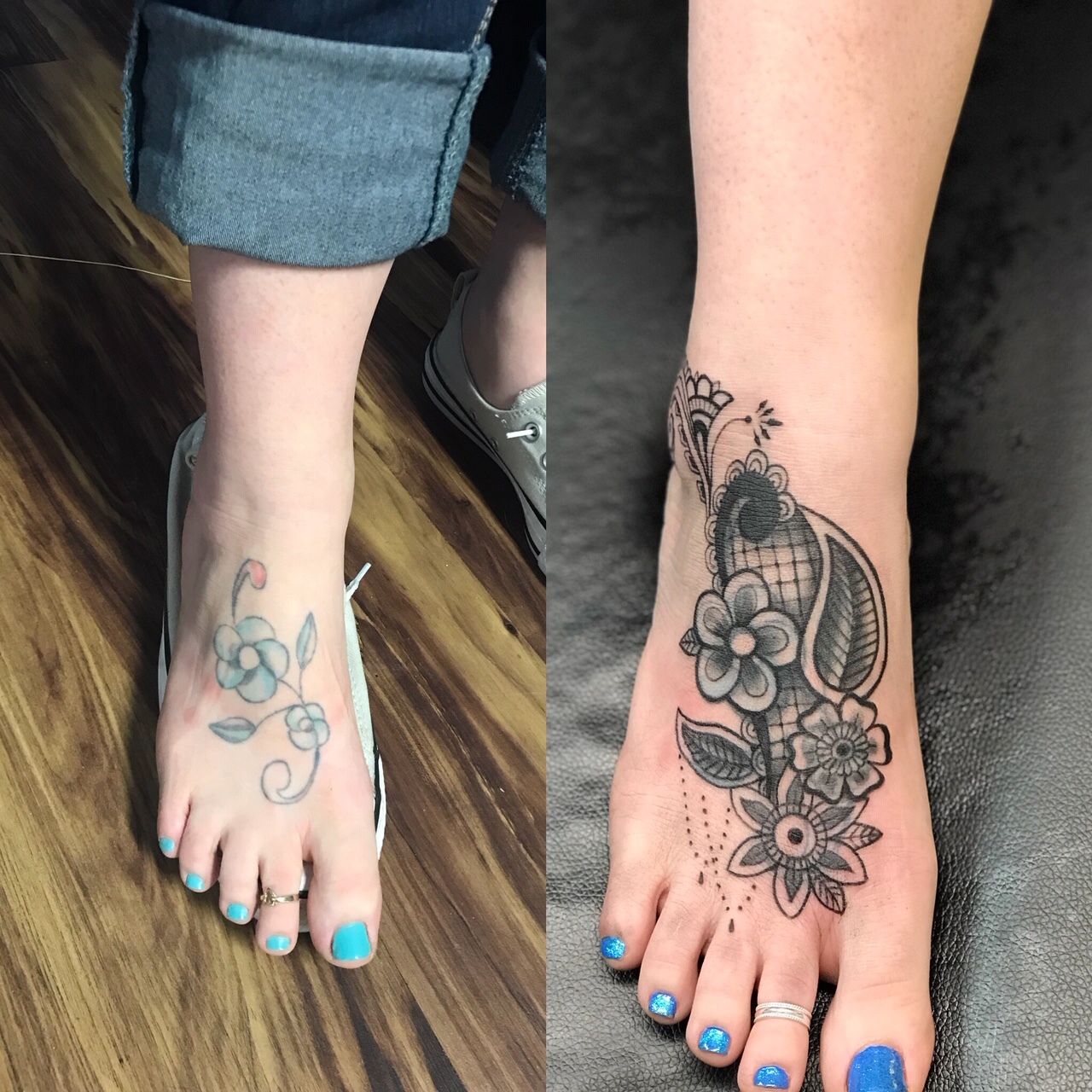 foot tattoo cover upsTikTok Search