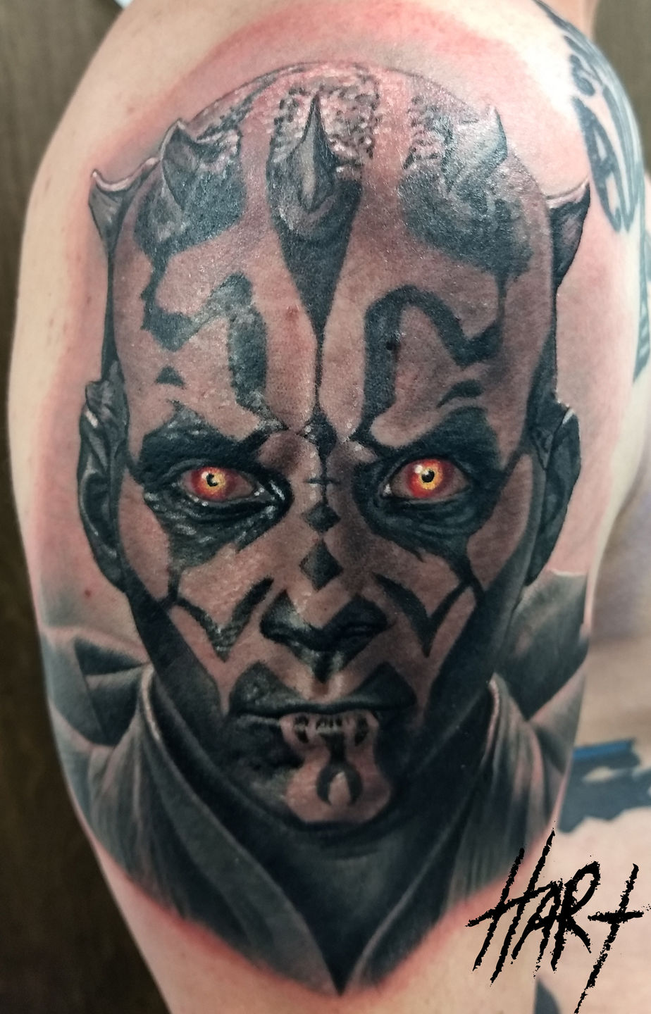 Watch A TimeLapse Video Of A Star Wars Darth Maul Tattoo