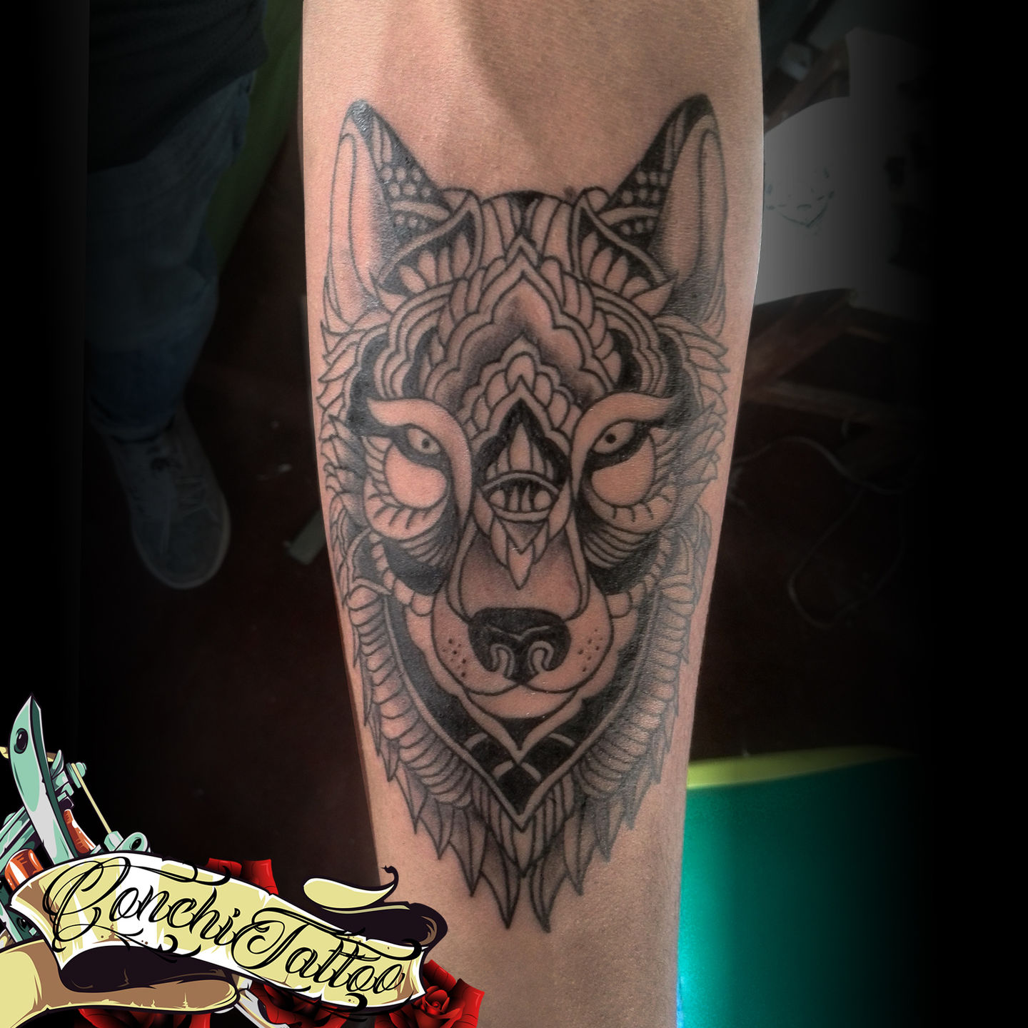 Tattoo Temporária Lobo 3 – lojatattoo