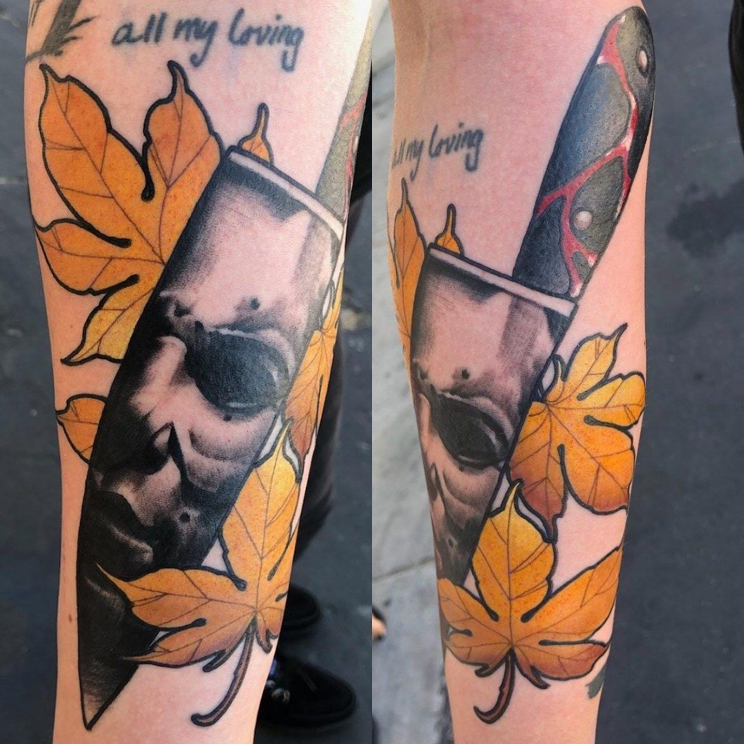 Michael Myers by Rick Rayne at Equinox art collective in Woodstock Georgia   rtattoos