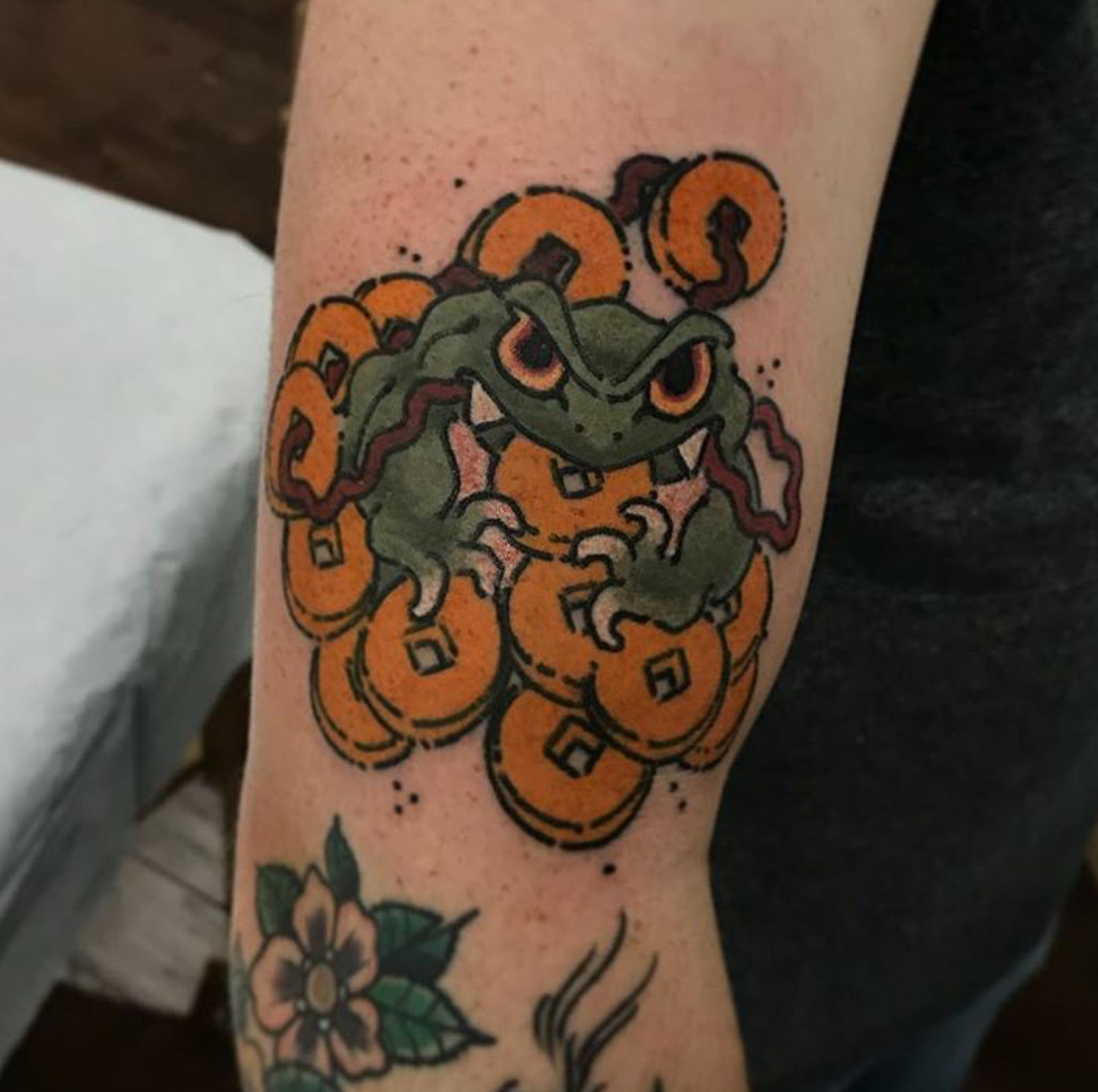 Healed Money Frog Tattoo by Jackie Rabbit by jackierabbit12 on DeviantArt