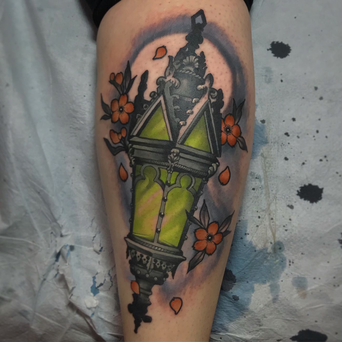 Lantern Tattoo by Jeff Johnson TattooNOW