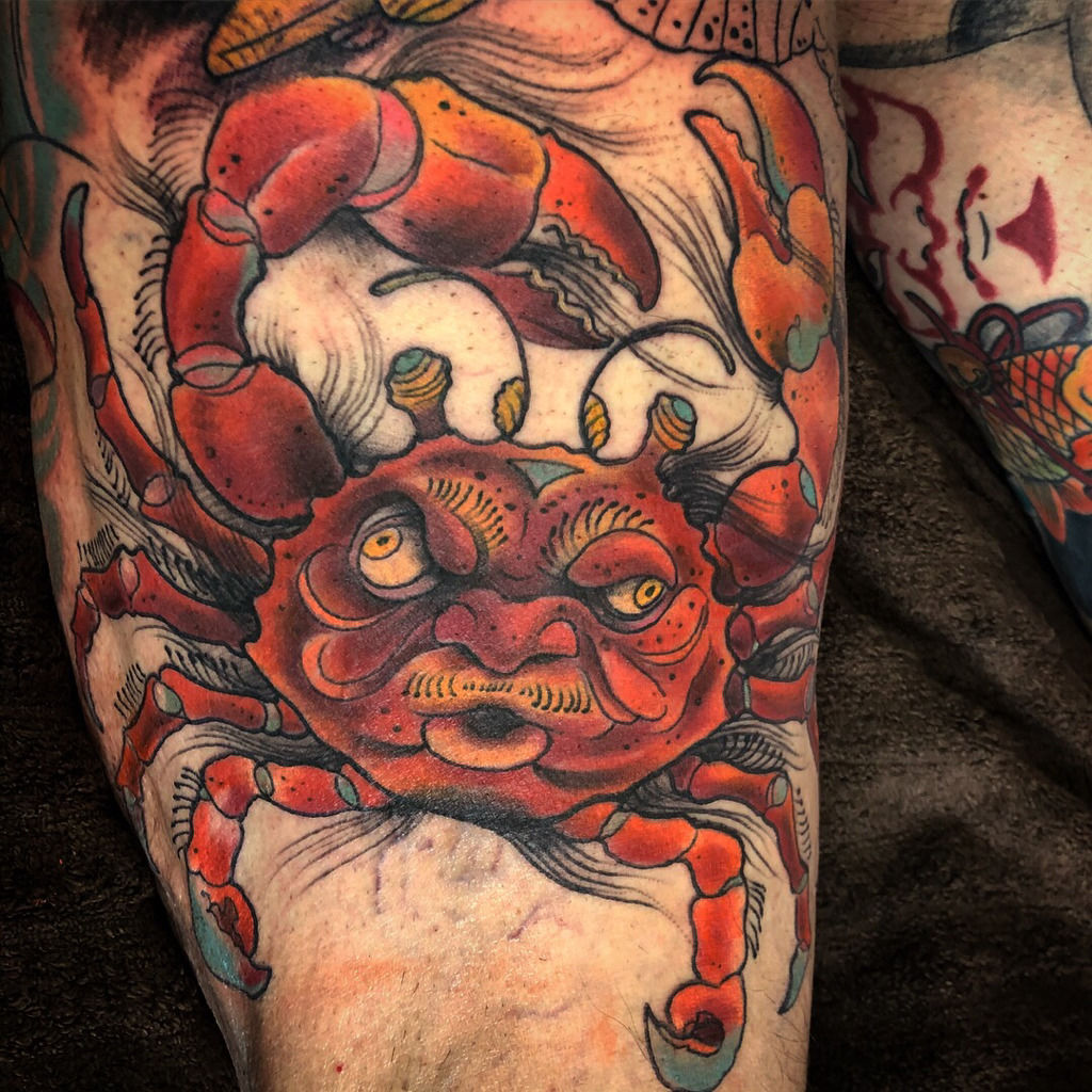 INK IT UP Traditional Tattoos Crab