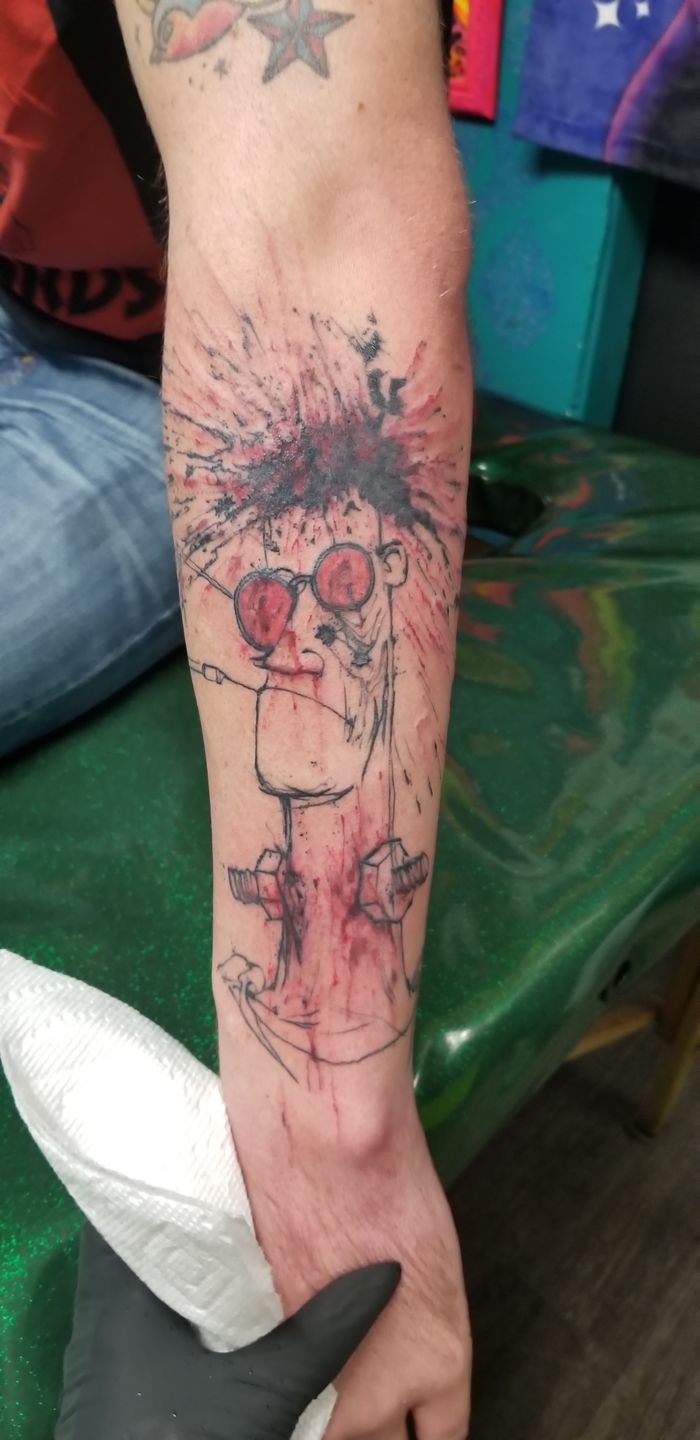 The Silver Key  Ralph Steadmans Fear  Loathing in Las Vegas  collaboration w Hunter S Thompson Tattoo done by Doozer Soto  Facebook