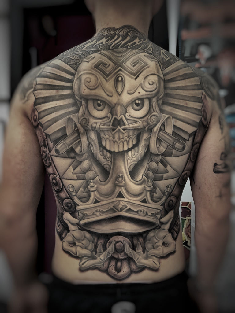 74 Marvelous Skull Tattoos For Back  Tattoo Designs  TattoosBagcom
