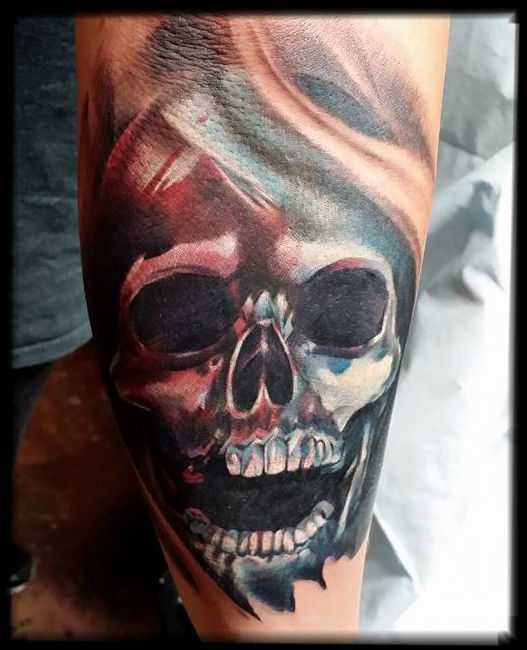 Art Immortal Tattoo  Tattoos  Color  Sugar skull and rose