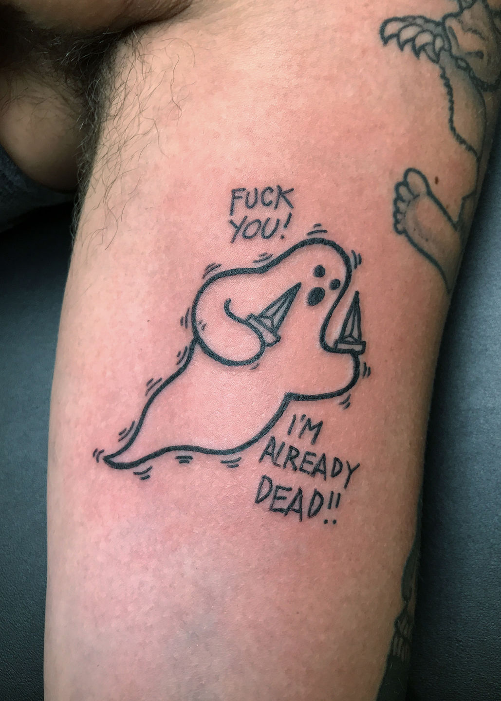 FUCK OFF tattoo