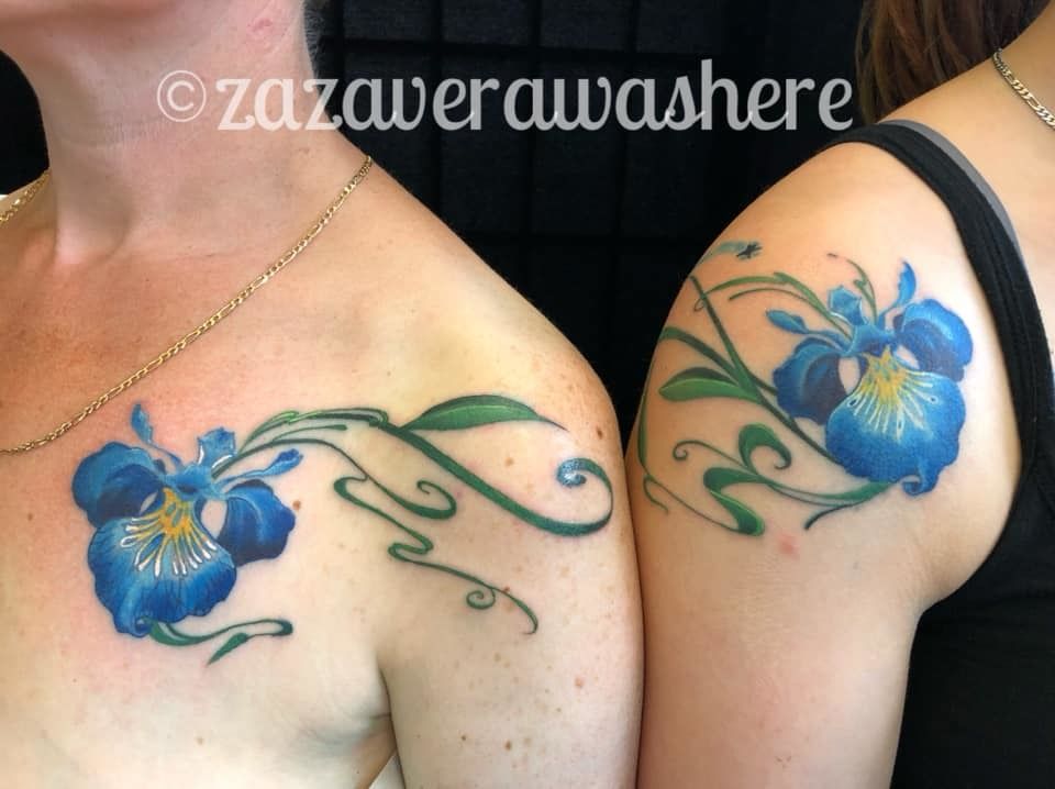 24 Lovely Blue Rose Tattoo Designs  The XO Factor