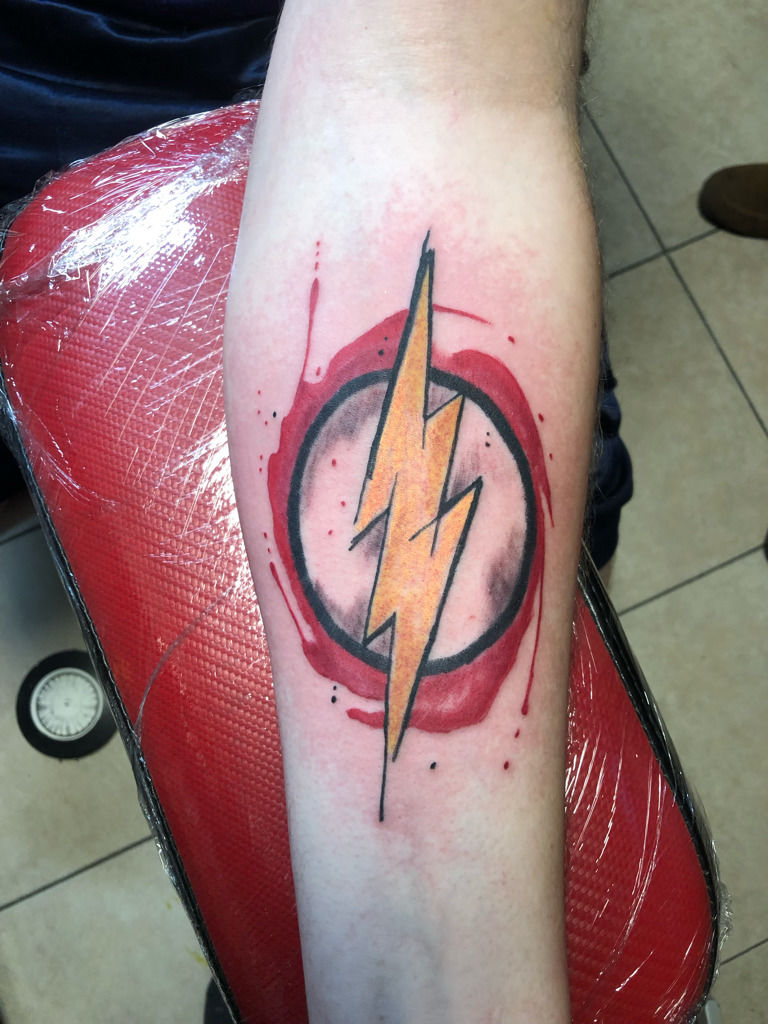 Flash Logo by Ron Goulet TattooNOW