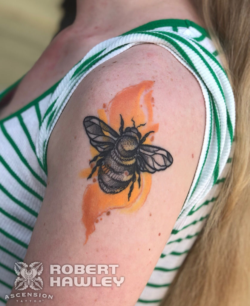 Bee tattoo Cut Out Stock Images  Pictures  Alamy