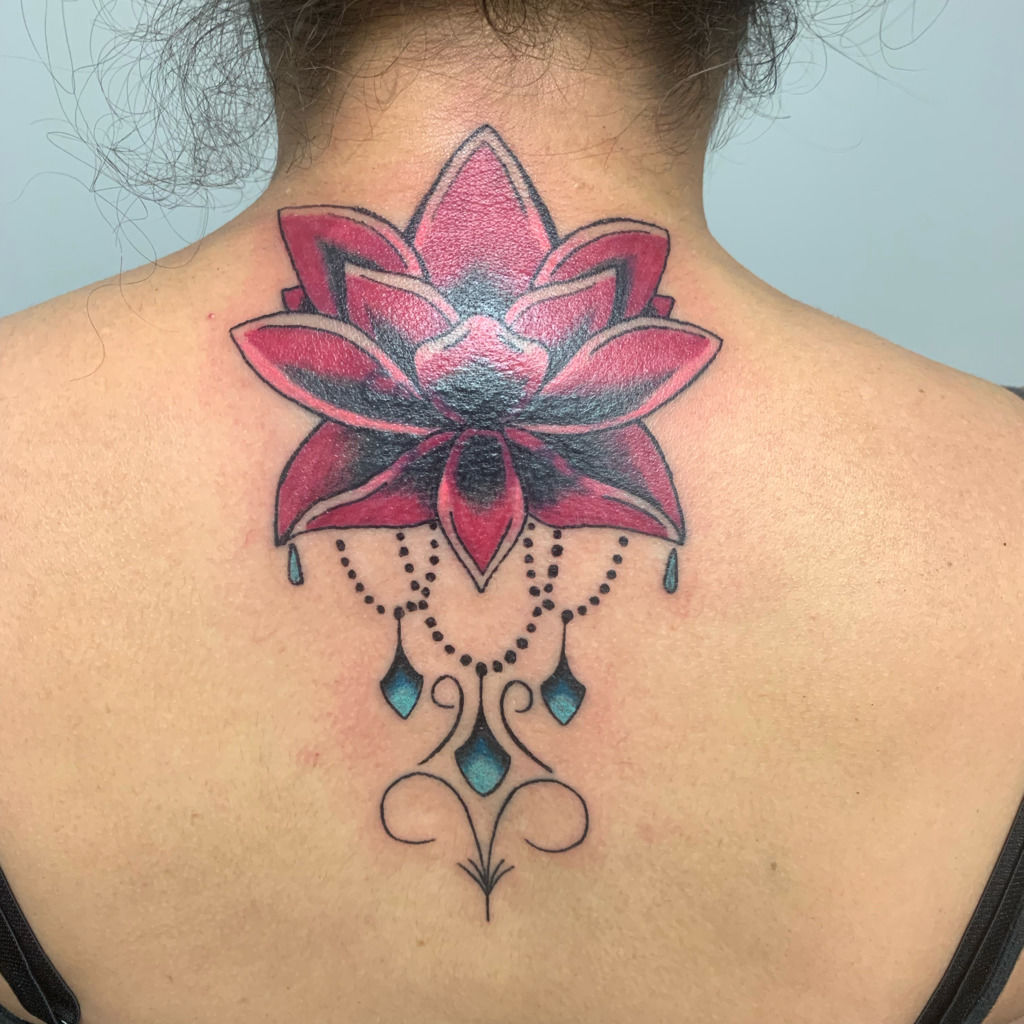 Depiction Tattoo Gallery : Tattoos : Color : Lotus Tattoo