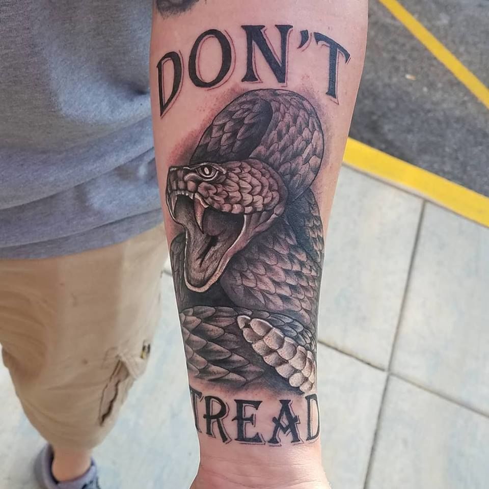 Boston Rogoz Tattoo  Tattoos  Body Part Arm  Dont Tread on Me
