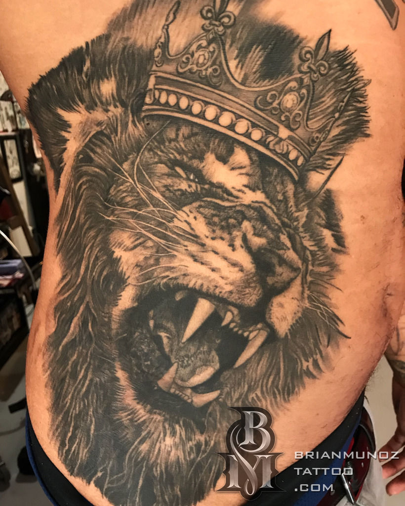 tattoo #lion #king #crown #forearm #tat #mattroetattoo #blackandgreytattoo  #tattooinkspiration | King tattoos, Lion king tattoo, Lion tattoo with crown