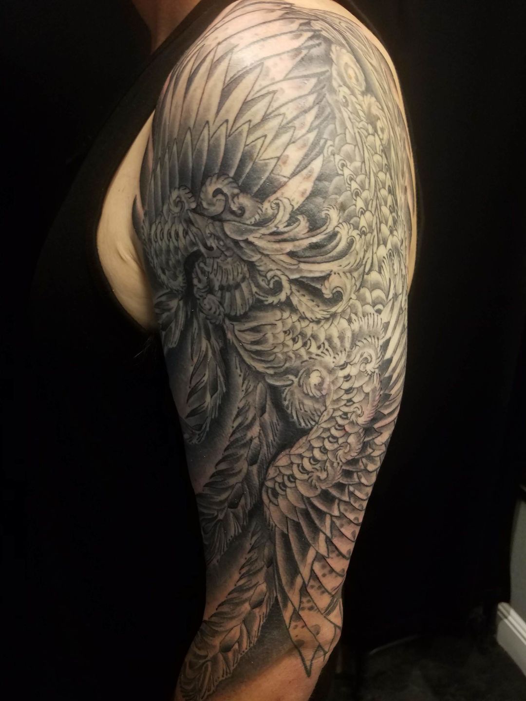 Mully Tattoo  Tattoos  Body Part Arm Sleeve  Phoenix half sleeve