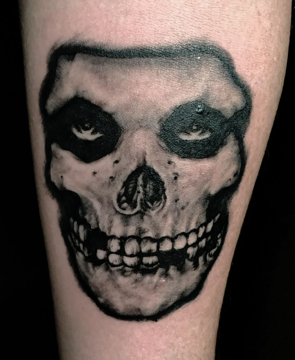 Tattoo of Misfits Logos Skulls