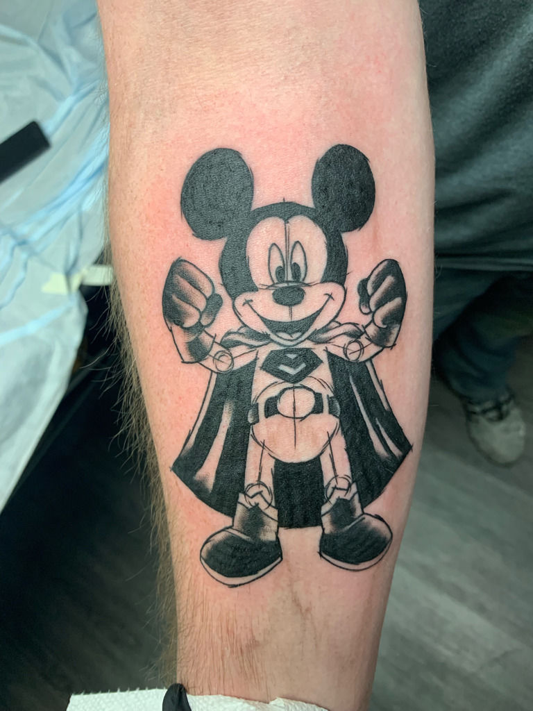 Chiara Ferragni Mickey Mouse Forearm Tattoo | Steal Her Style