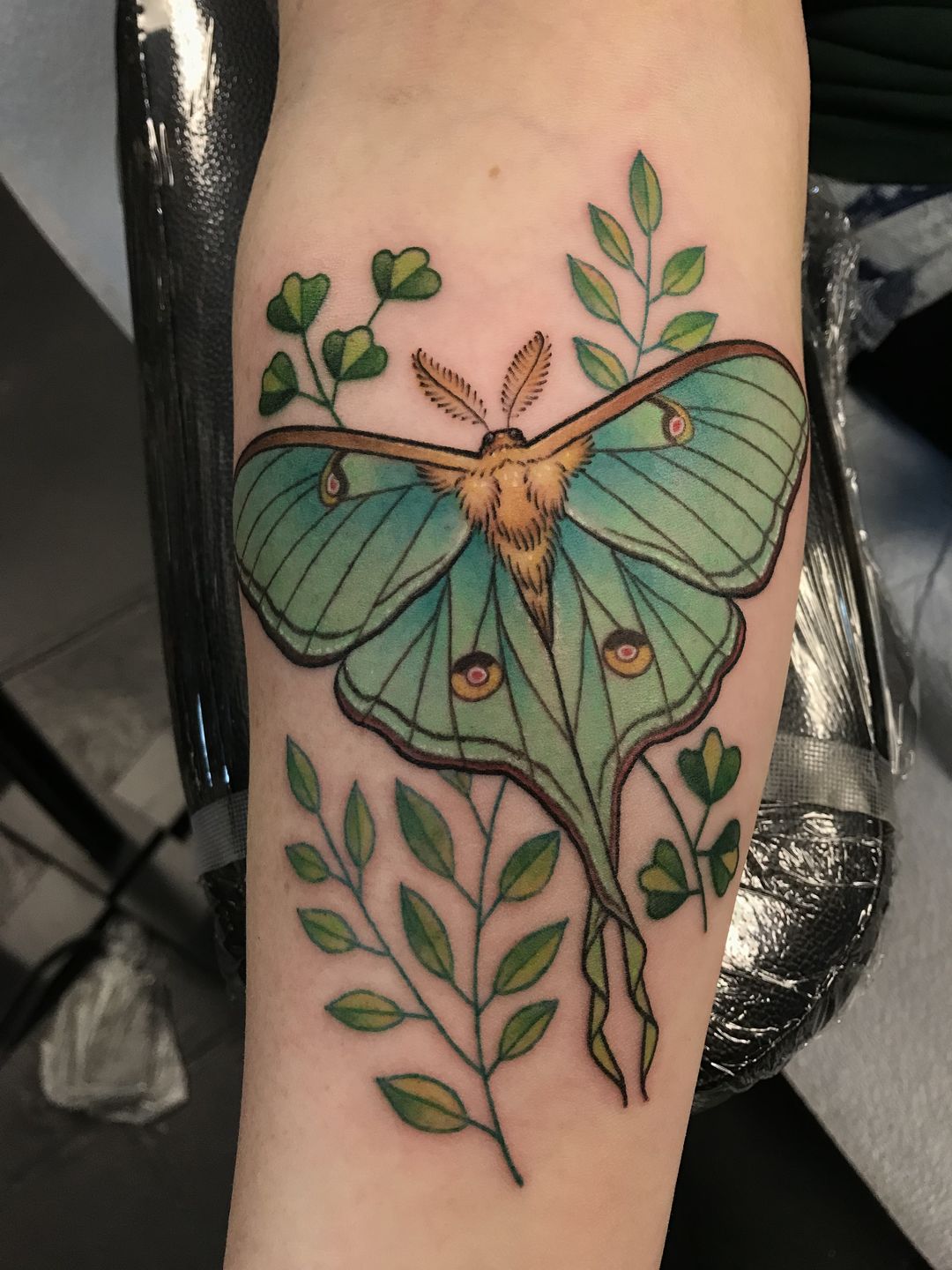 Luna Moth  Peonies Chest Tattoo  Best Tattoo Ideas For Men  Women